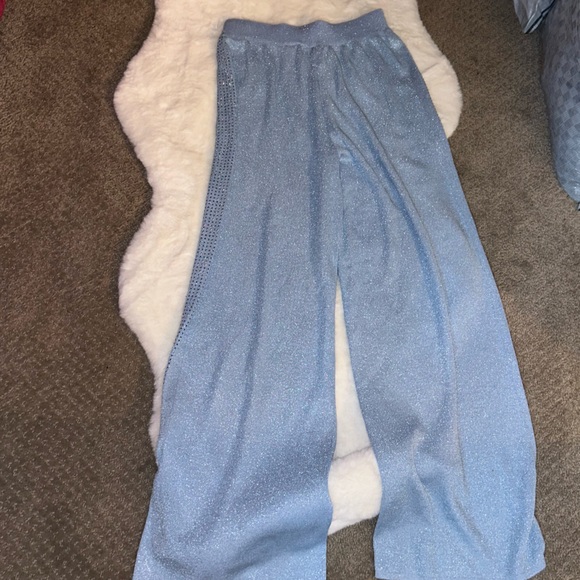 Rhinestone Blue Pants - Picture 2 of 3